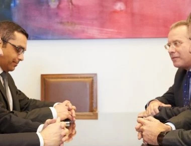 Ο Κ. Μητσοτάκης σε συνάντηση με τον Ν. Παπαδόπουλο συζήτησαν για τις τουρκικές προκλήσεις στην Κυπριακή ΑΟΖ (φωτο)